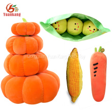 Custom Stuffed Vegetables And Fruits Toy Pumpkin Carrot Strawberry Corn Kiwi Mango Mushroom Bean Bag Banana Pineapple Plush Toy